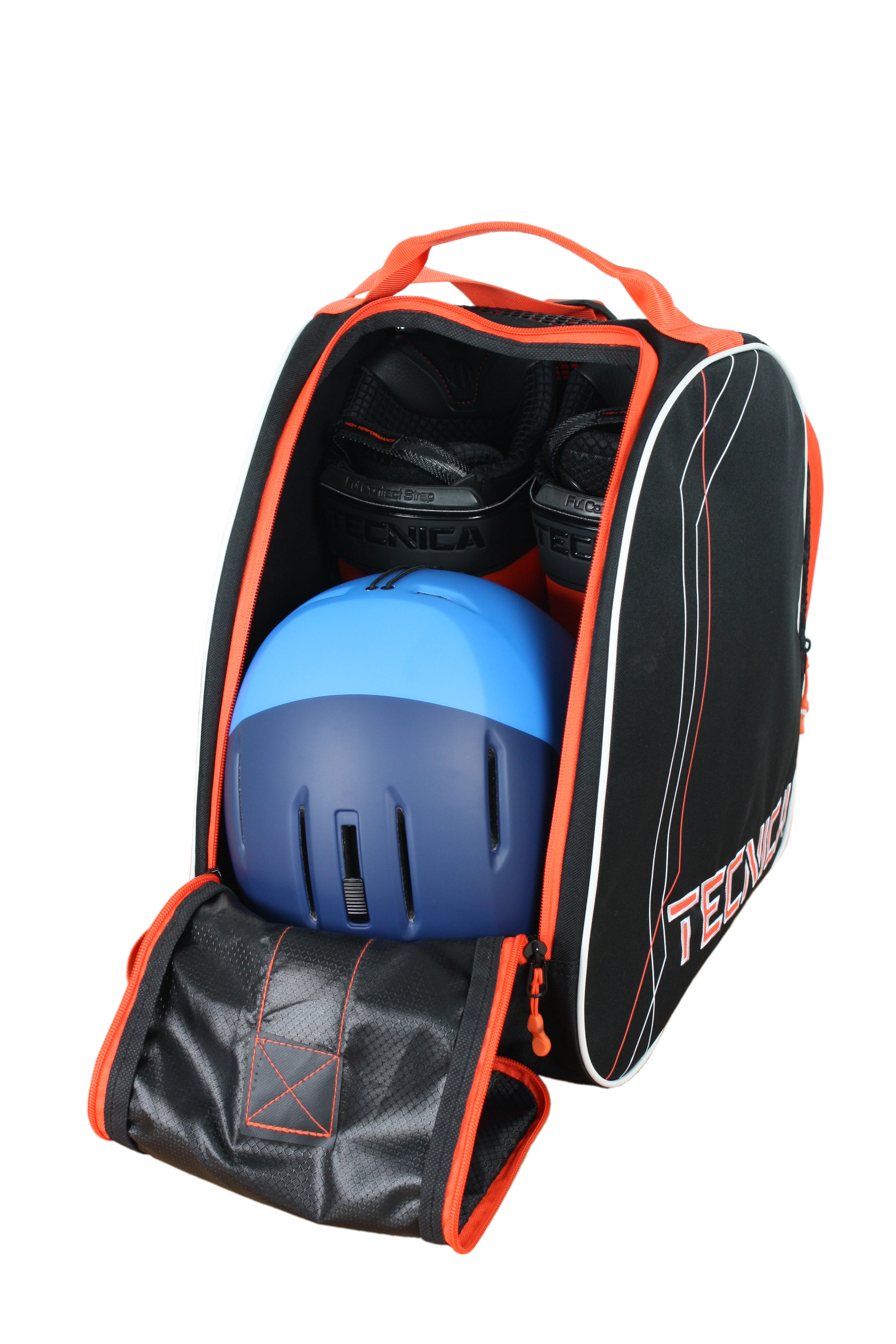 Skiboot bag Premium, black/orange